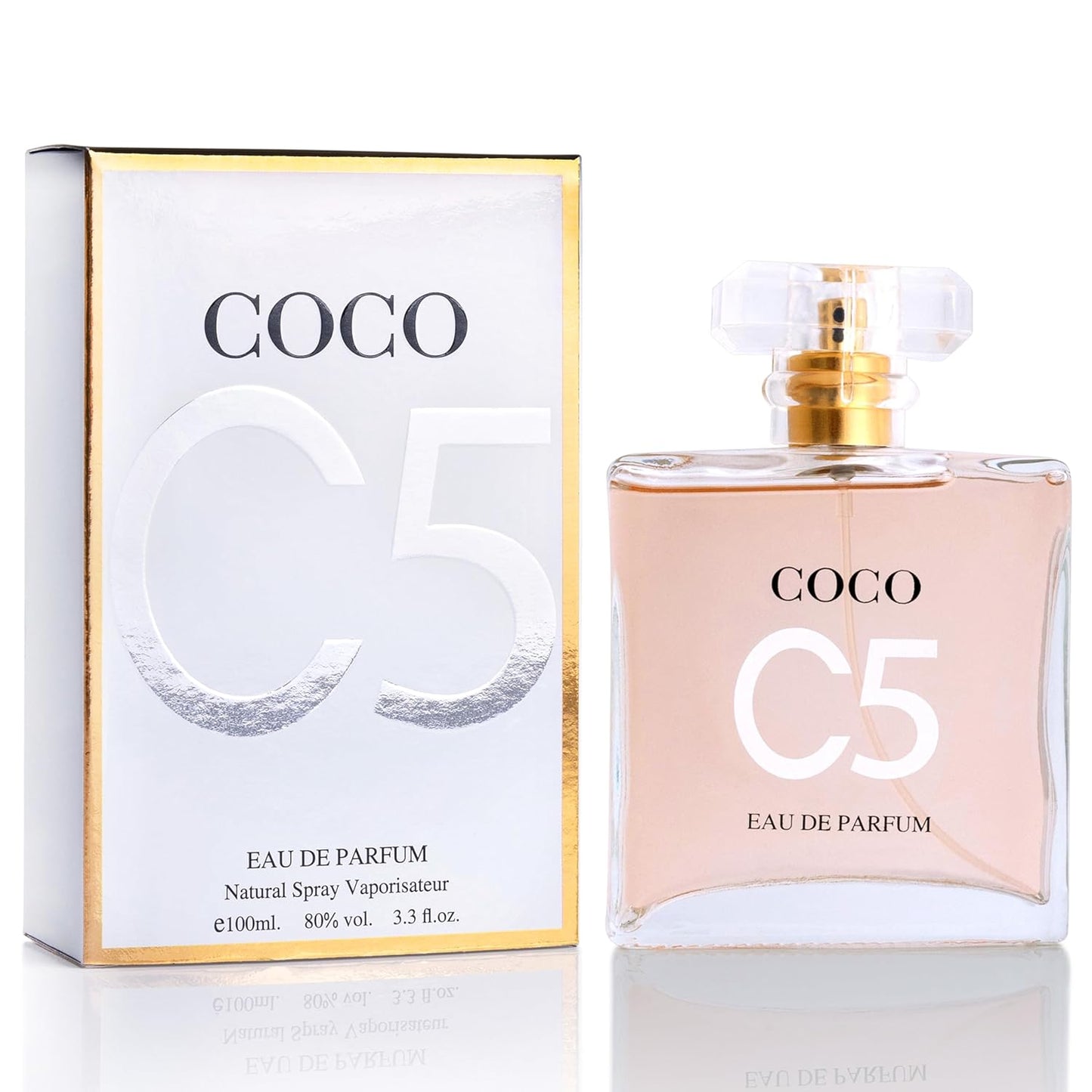 Coco C5 for Women Eau De Parfum - Pure Femininity in a Bottle - Delicate Floral Scents of Jasmine and May Rose - A Fragrance That Will Get You Noticed - Cruelty-Free Perfume Precious Gift for Women