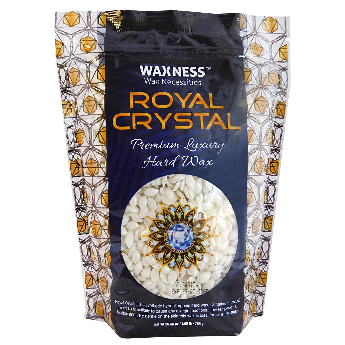 Waxness Wax Necessities Luxury Polymer Blend Hard Royal Crystal Wax 1.65 Pound