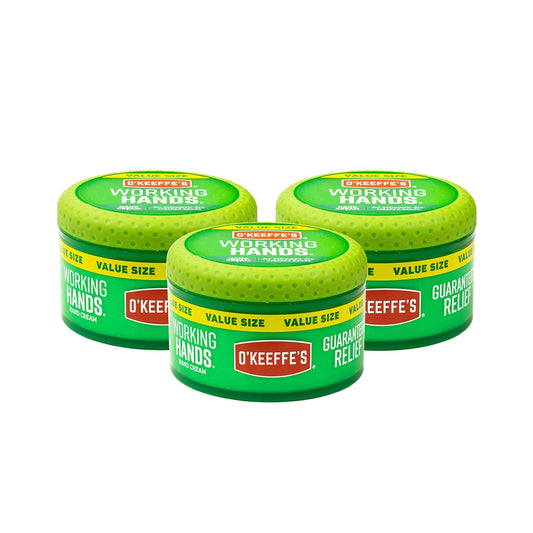 O'Keeffe's K0680001-3 Working Hands Hand Cream in Jar (3 Pack), 6.8 oz