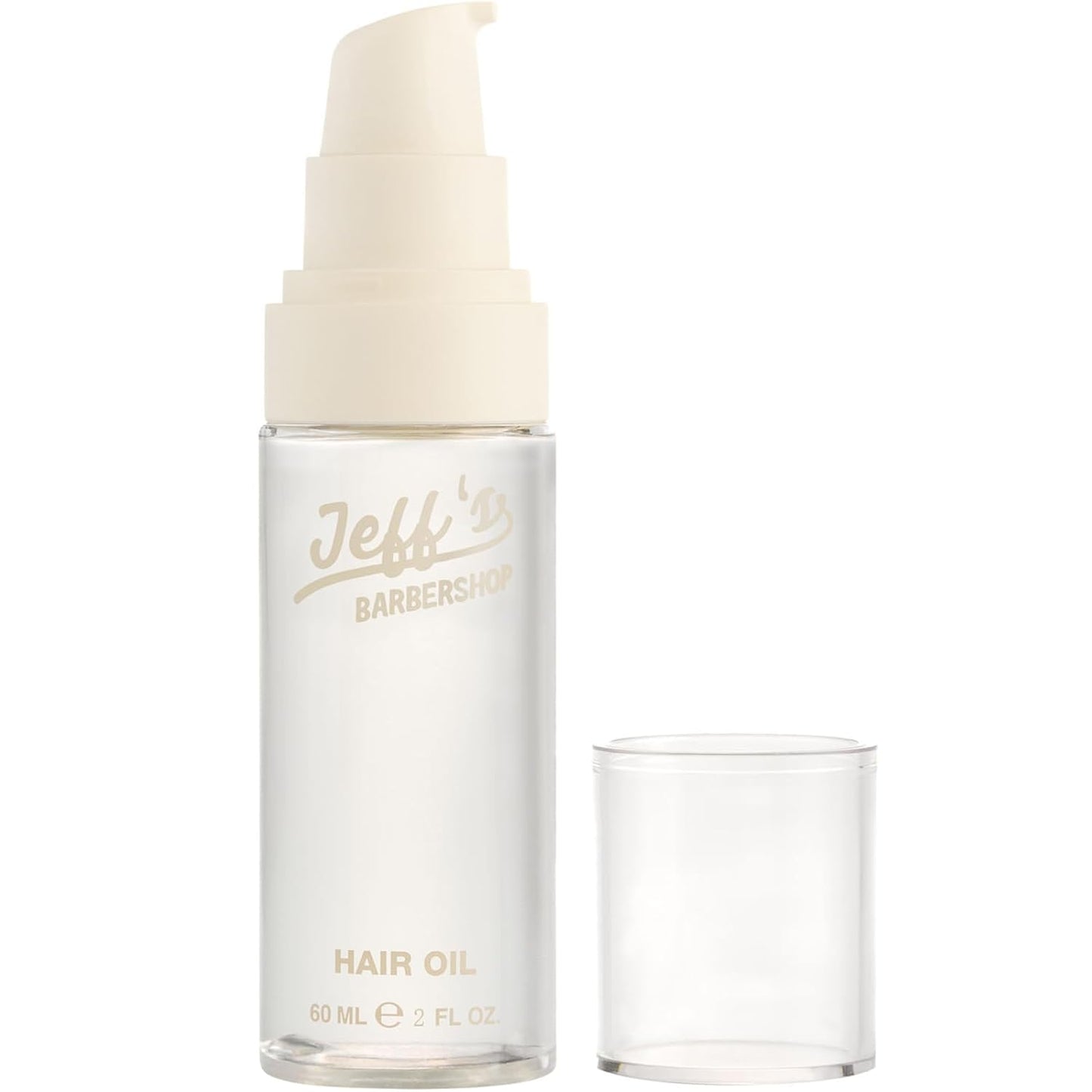 Jeff's Barbershop Hair Oil for Men & Women, Fresh Scent - Nourishing Serum Repairs & Restores Shine to Dry, Damaged, Frizzy Hair - Heat Protectant from Styling Tools (2.2 fl oz)