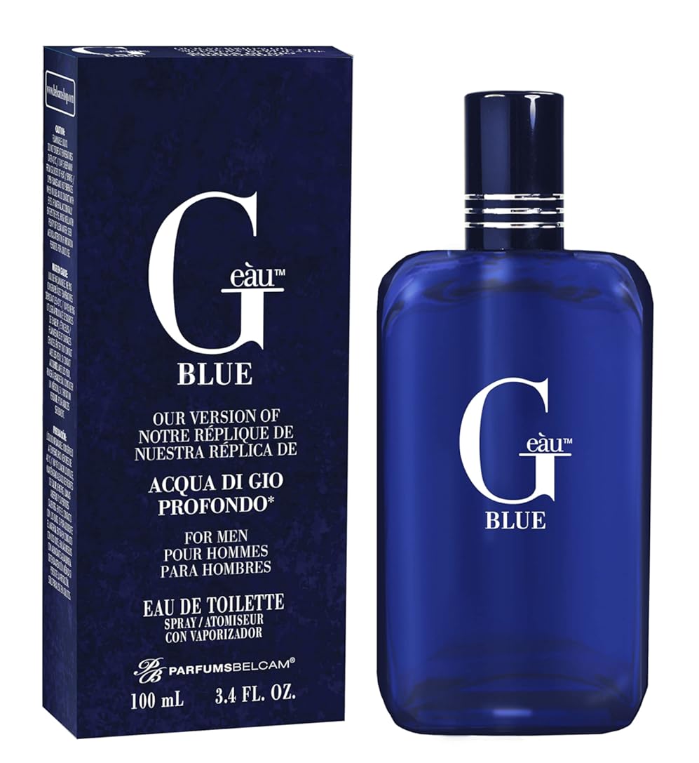 Parfums Belcam G Eau Blue, Alternative Designer Fragrance, Eau de Toilette