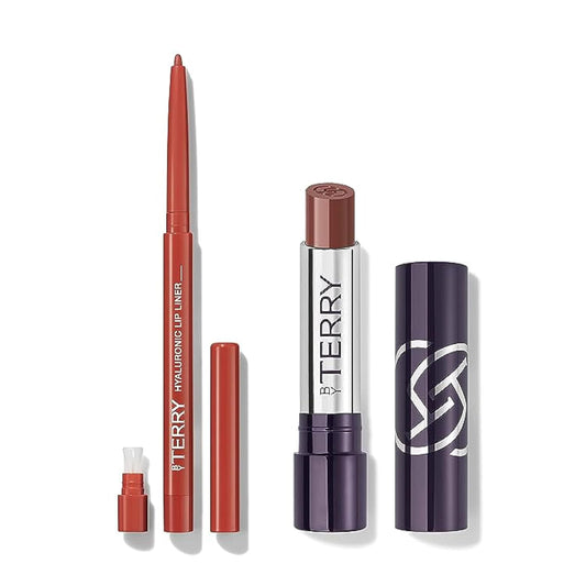 By Terry Hyaluronic Lip Liner Pencil & Hyaluronic Hydra-Balm, Hydrating Formula For Defined, Soft Lips, Vegan, Secret Kiss