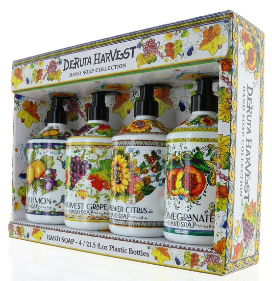 Home And Body Deruta Harvest Hand Soap Collection, 21.5 Fluid Ounce (Pack of 4)