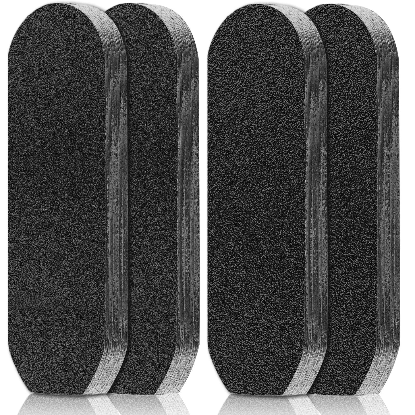 80 Pcs Stainless Steel Foot File Refills Foot File Replacement Pads Coarse Fine Pedicure File Refills Double Side Reusable Foot Rasp Pad with Removable Glue for Callus Dead Skin, 180 Grit, 120 Grit