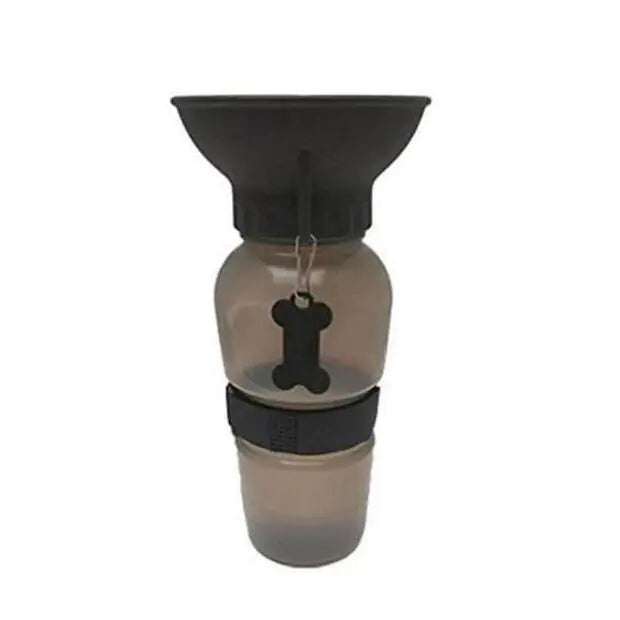 Portable Water Bottle Drinker For Pet Dogs Brown 1 pcs
