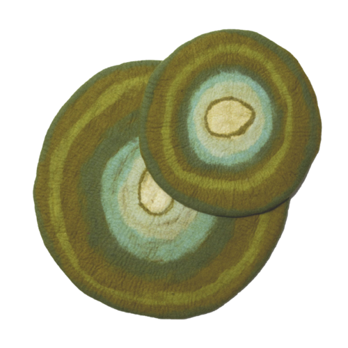 Karma Cat Agate Round Wool Sleeping Mat