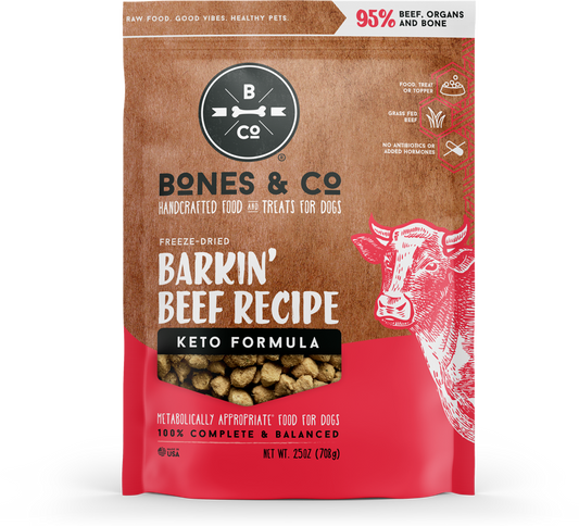 Bones & Co. Barkin Beef Freeze Dried Dog Food