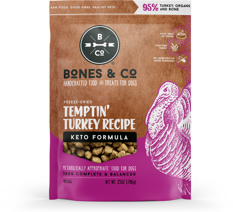 Bones & Co. Temptin Turkey Freeze Dried Dog Food