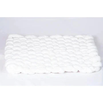 TUK Creamy White Braided Pillow
