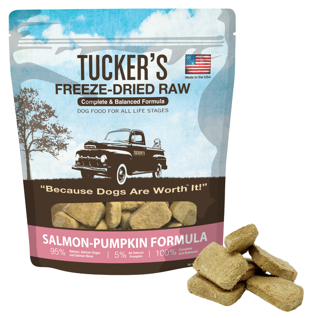 Tucker’s Salmon and Pumpkin Freeze Dried Dog Food