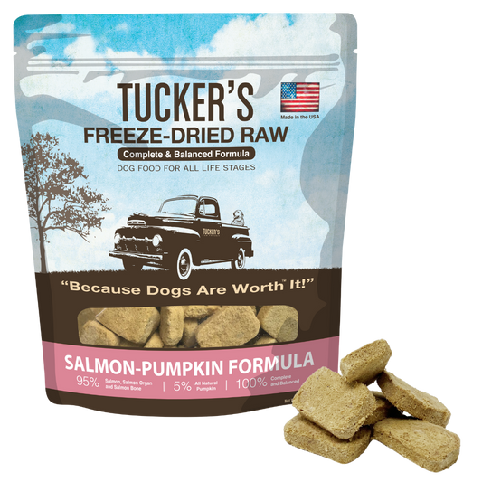Tucker’s Salmon and Pumpkin Freeze Dried Dog Food
