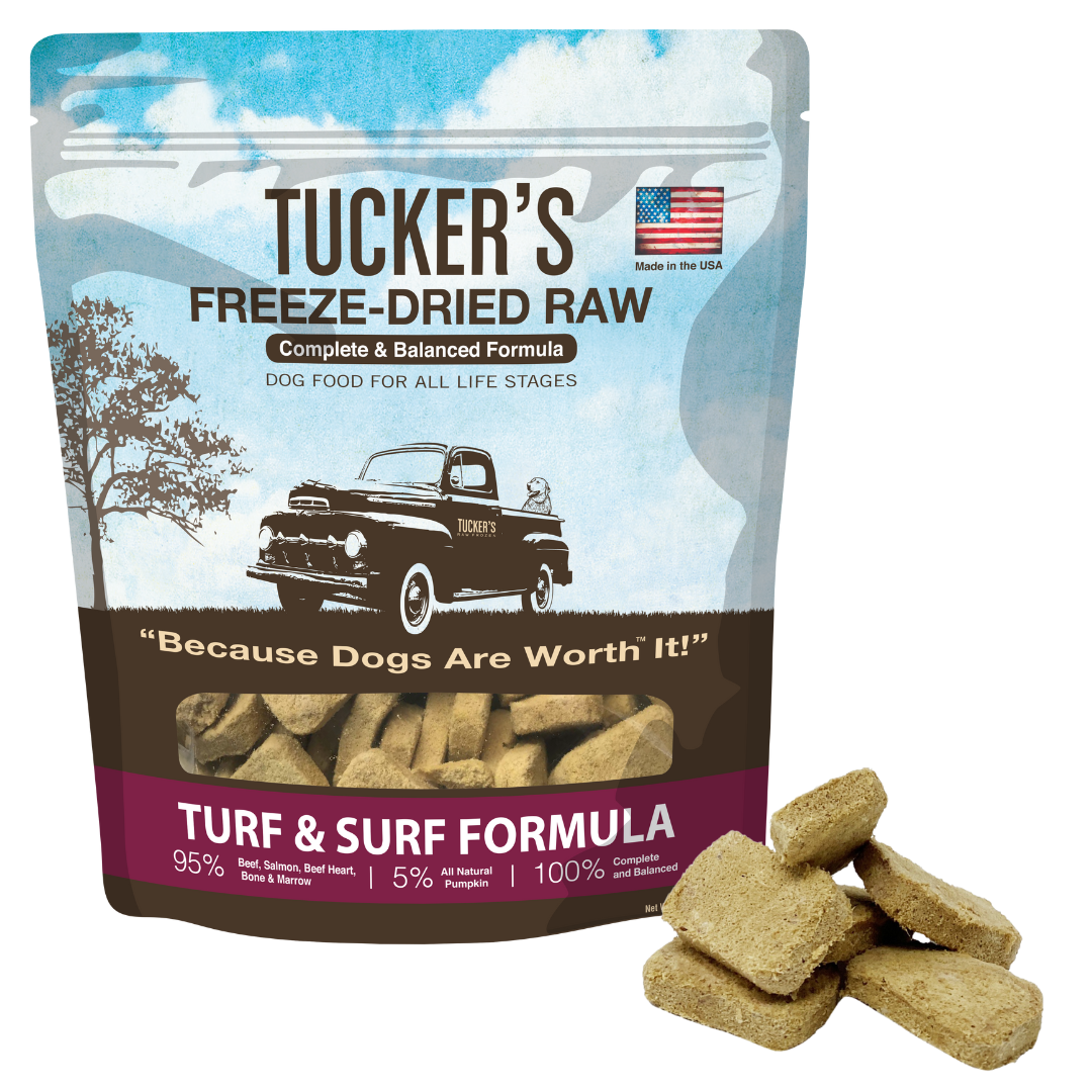 Tucker’s Turf and Surf Freeze Dried Dog Food