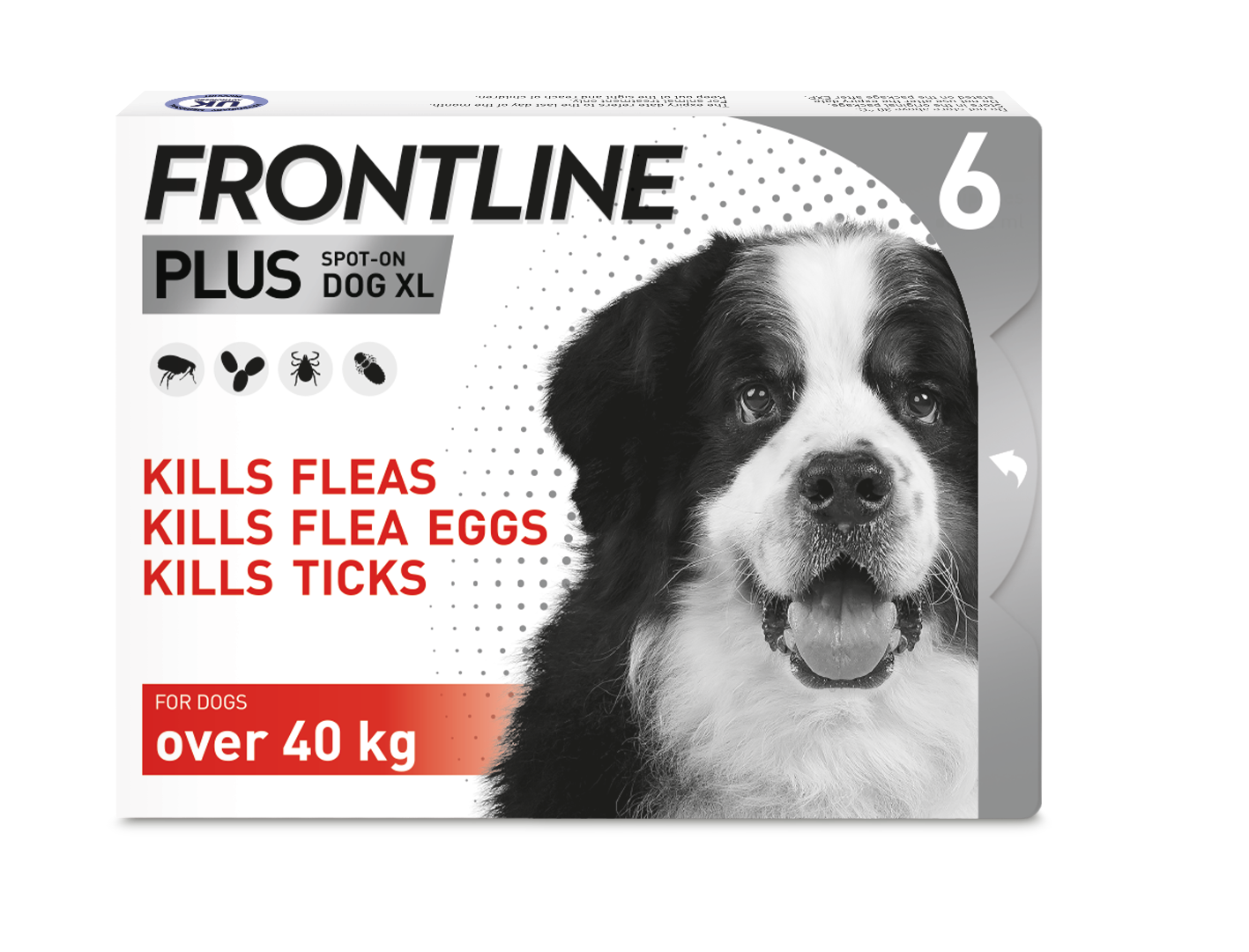 Frontline Plus for Extra Large Dogs x6