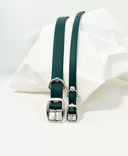 Limited Edition: Walk By Good Boy - Biothane Collar - Forest