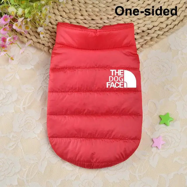 Double Sided Dog Coat Winter Warm single-sided redB L