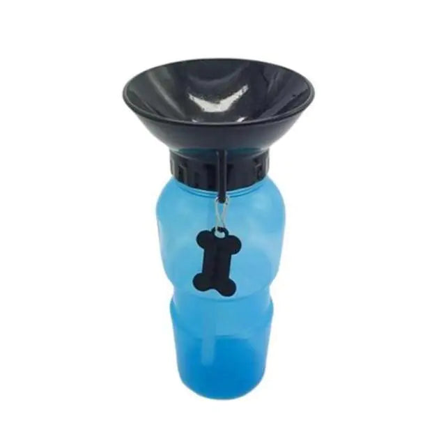 Portable Water Bottle Drinker For Pet Dogs Blue 2 pcs