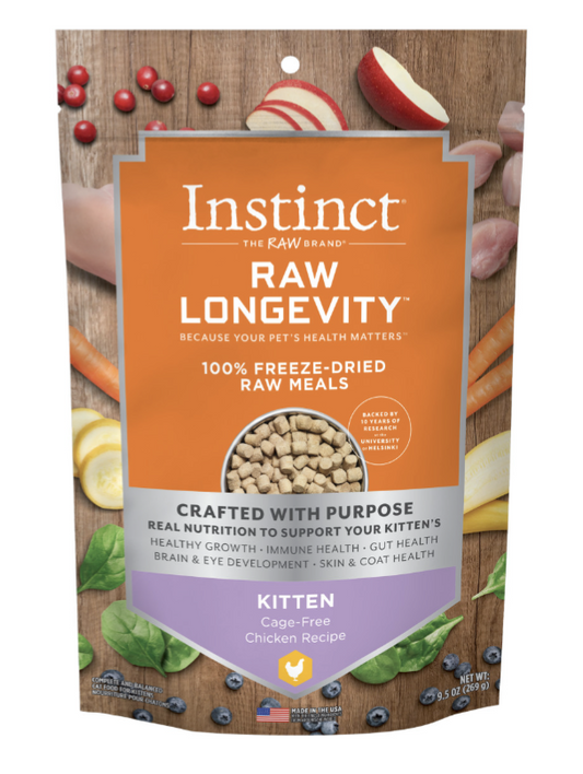 Instinct Raw Longevity Freeze Dried Chicken 9.5oz