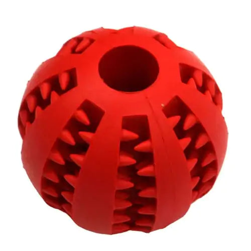Treat Ball for Cats and Dogs Red 7cm