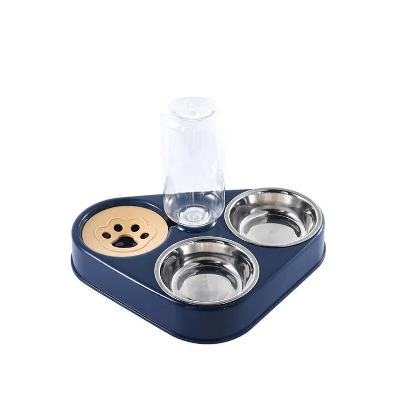 Cat food dispenser Blue
