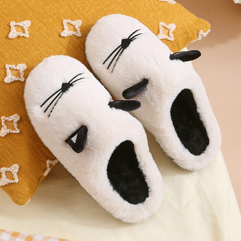 Warm Cat Velvet Slippers