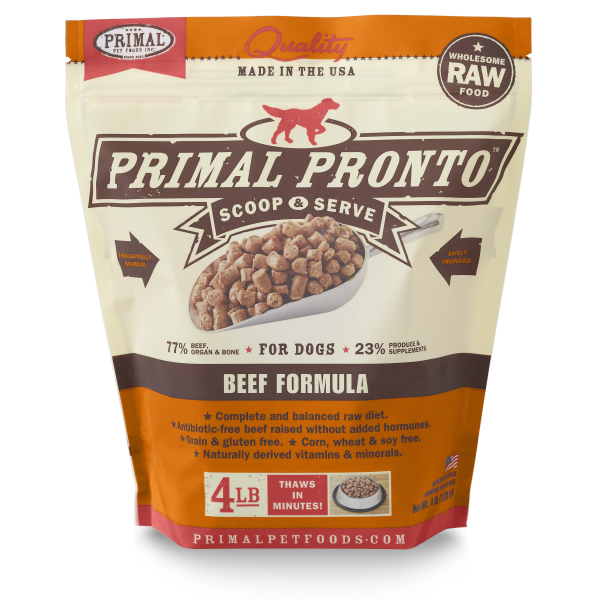 Primal Frozen Pronto Formula for Dogs 4lb
