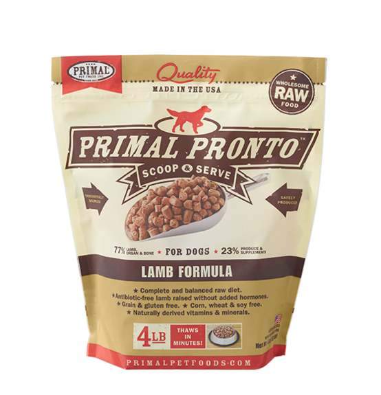 Primal Frozen Pronto Formula for Dogs 4lb