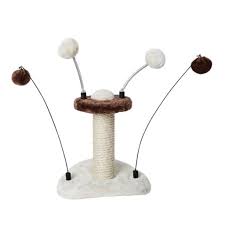 Bud-Z - Mini Cat Tree With Toy Pompons On Springs Sisal Brown