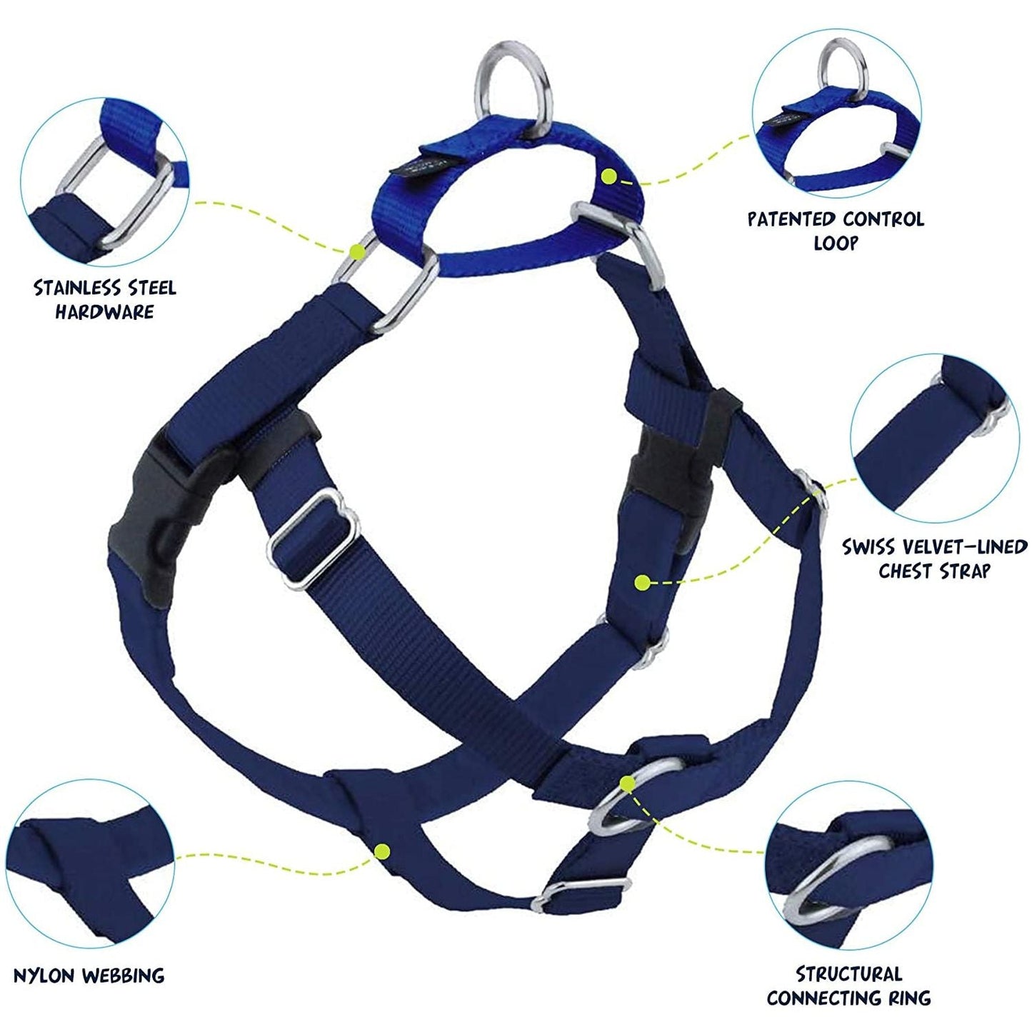 Freedom No-Pull Dog Harness Navy