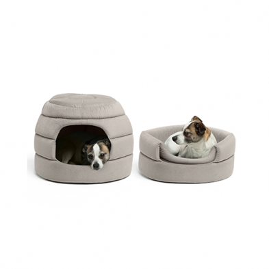 Best Friends By Sheri - 2 In 1 Honeycomb Ilan Hut Cuddler Pet Bed