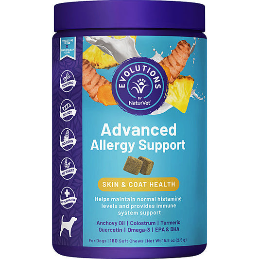 Naturvet Advanced Allergy Soft Chews 180 count