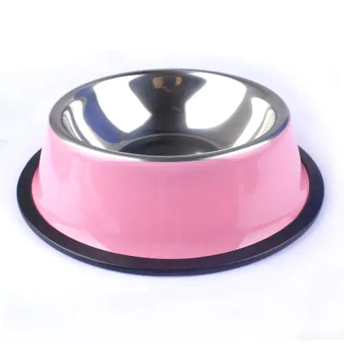 Stainless Steel Bowls Pink M
