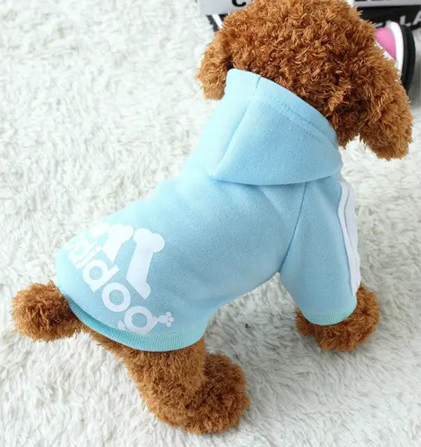 Dog Hoodies Light Blue 2XL 4.5-6.5kg