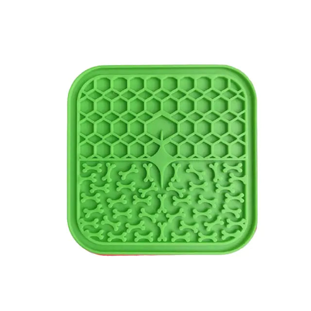 Silicone Pet Lick Mat Tray Green
